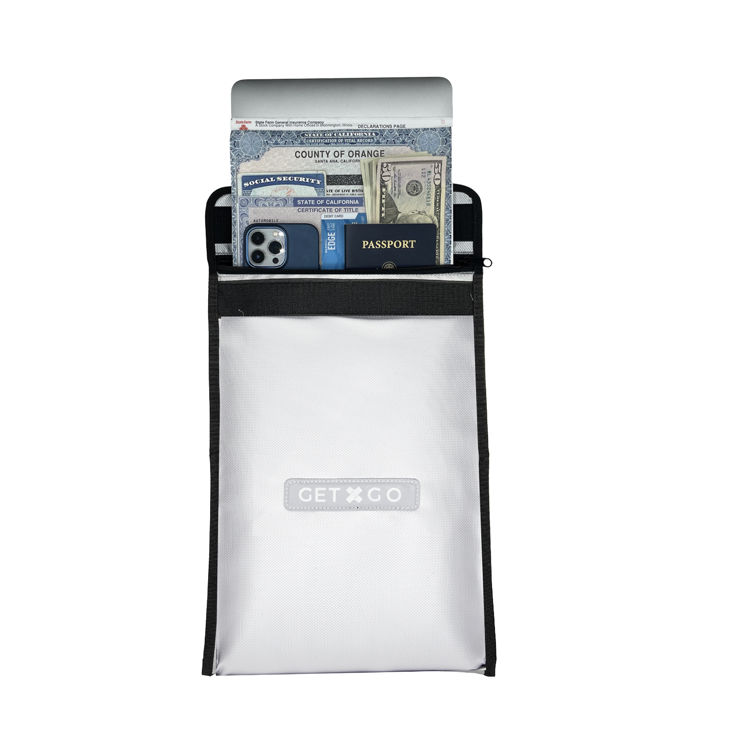 getxgo fireproof document pouch