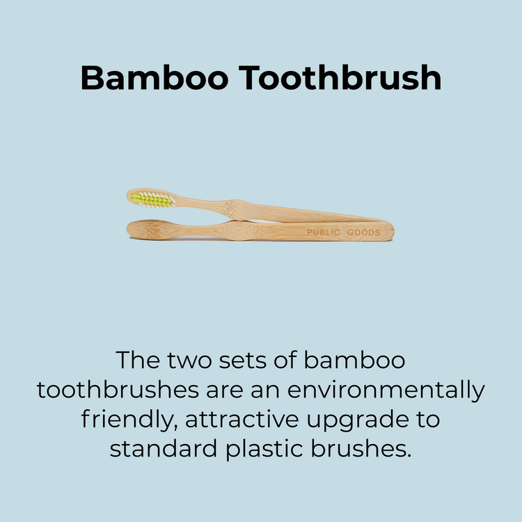 2x Bamboo Toothbrush