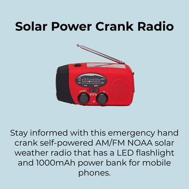 Solar Power Crank Radio